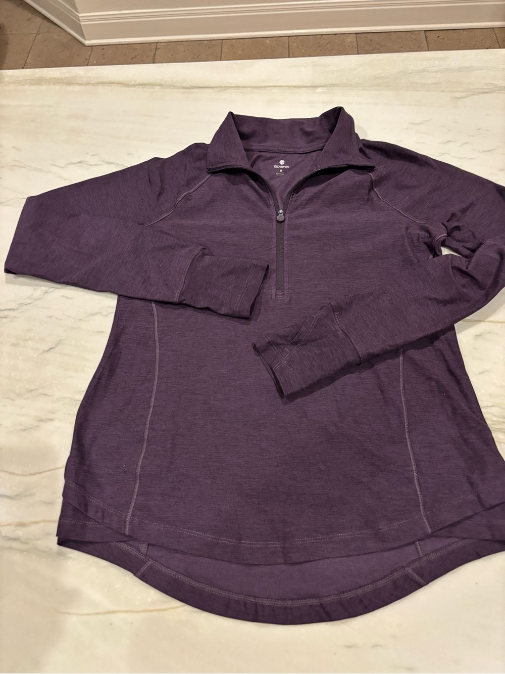 Apana Women’s Purple Half-Zip Active Top